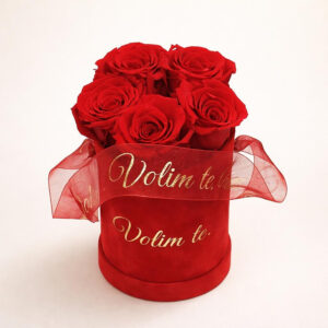 Volim te!!! flower box S 1