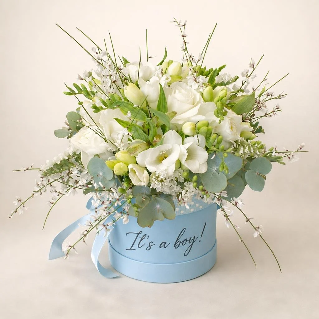 Rođenje djeteta Flower box - It's a boy!